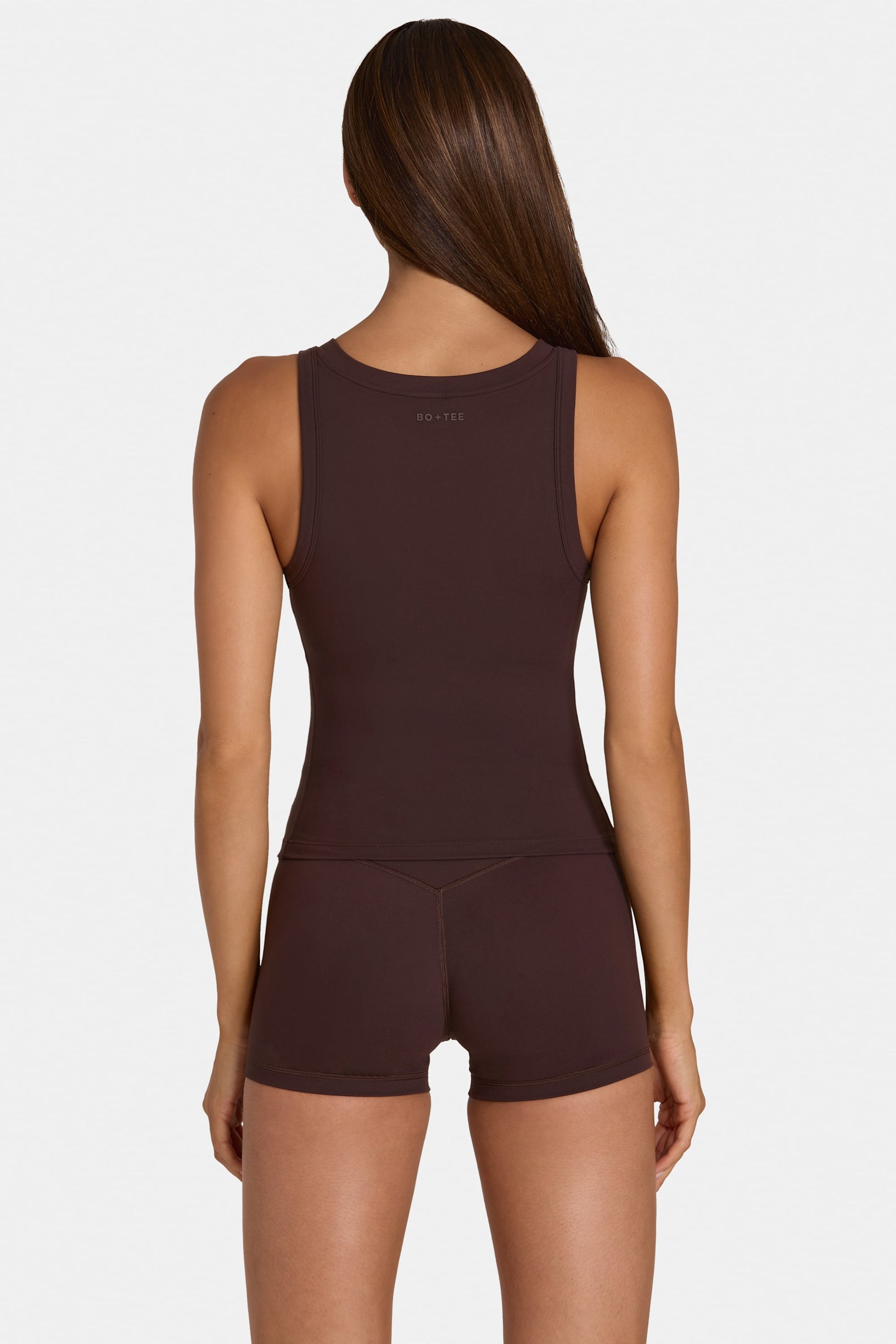 Soft Active Mini Shorts in Espresso - 2