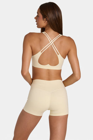Soft Active Low-Impact Sports Bra in Lemon Marl