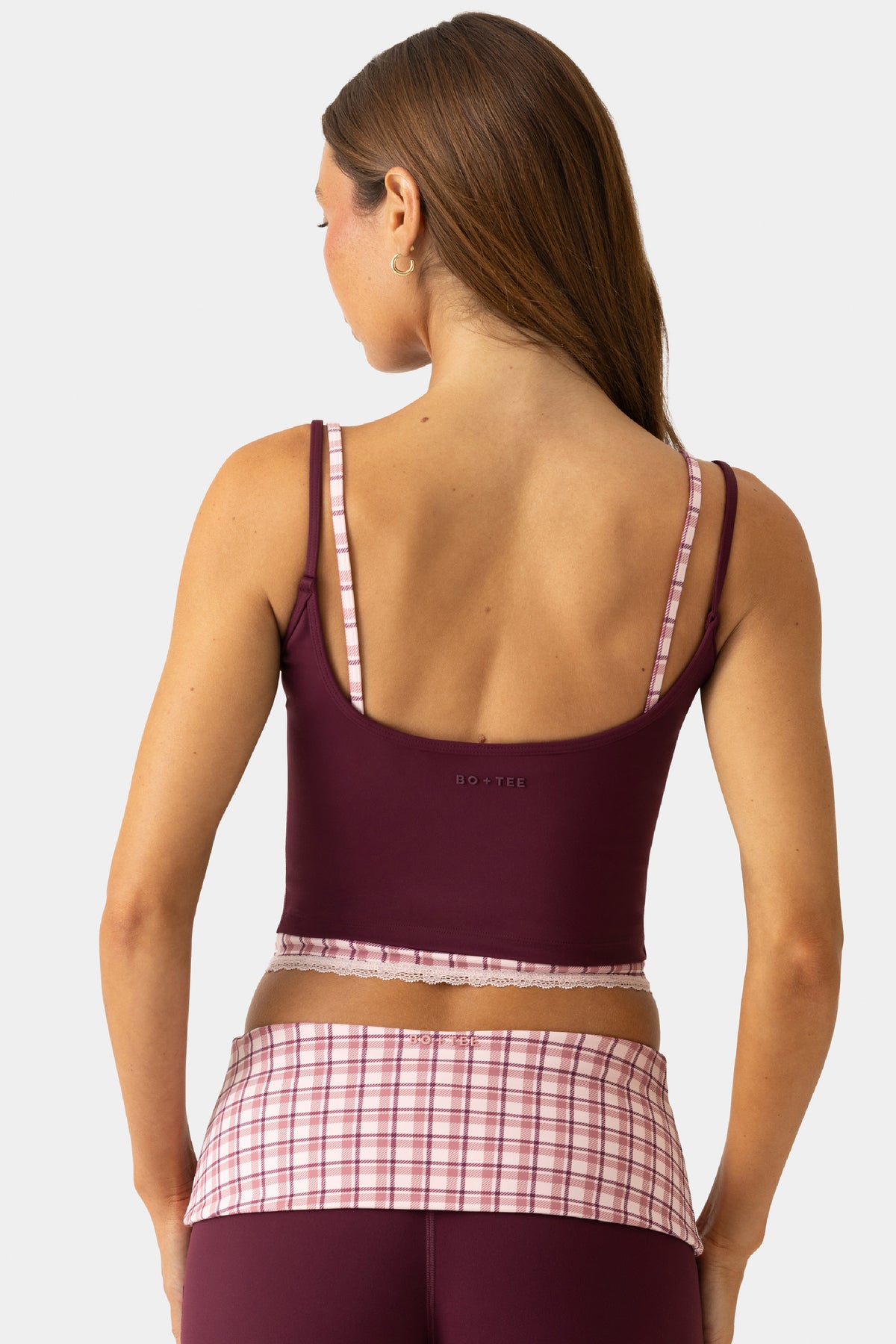 Soft Active Double-Layer Tank Top in Plum