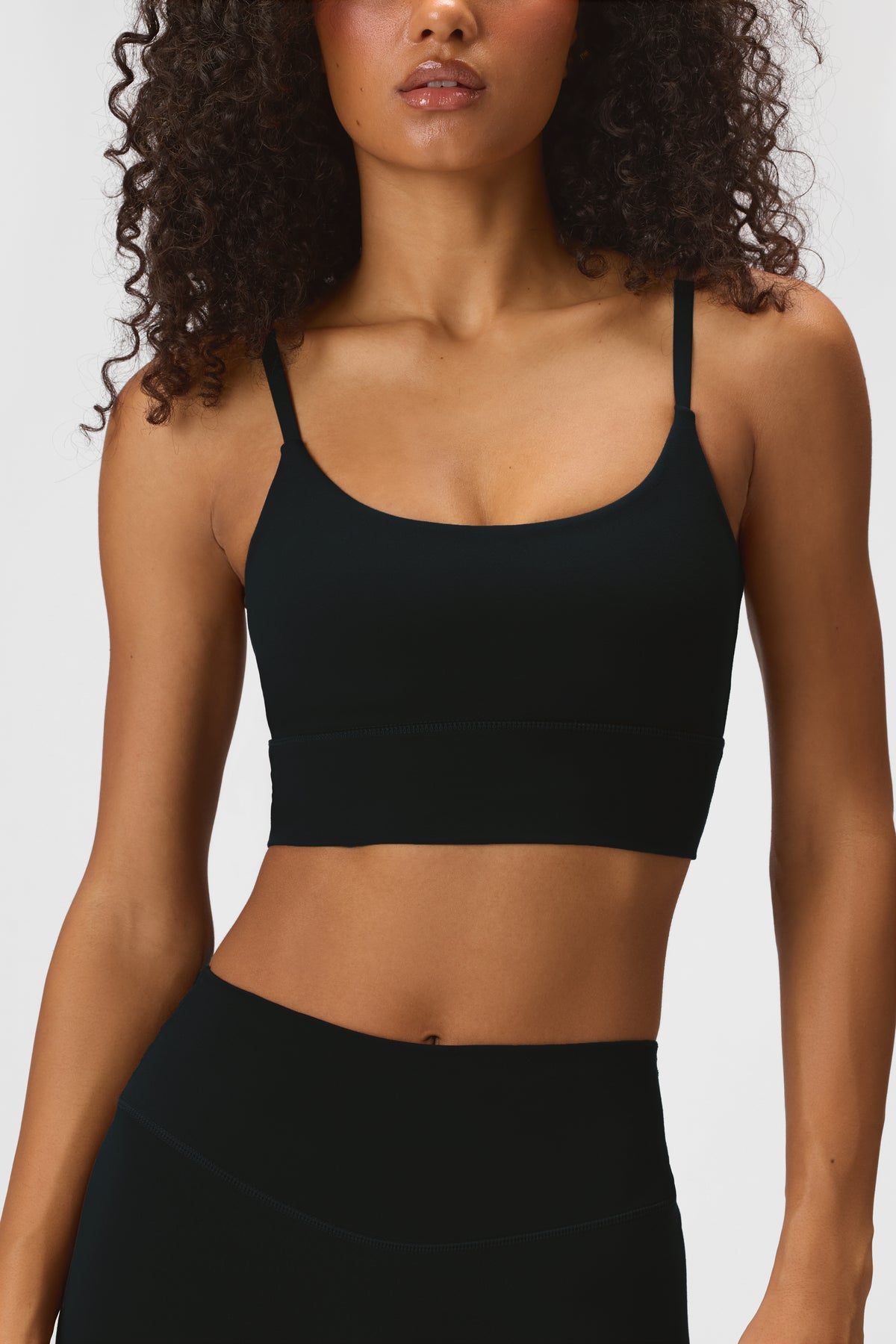 Soft Active High-Impact Sports Bra in Black - 1