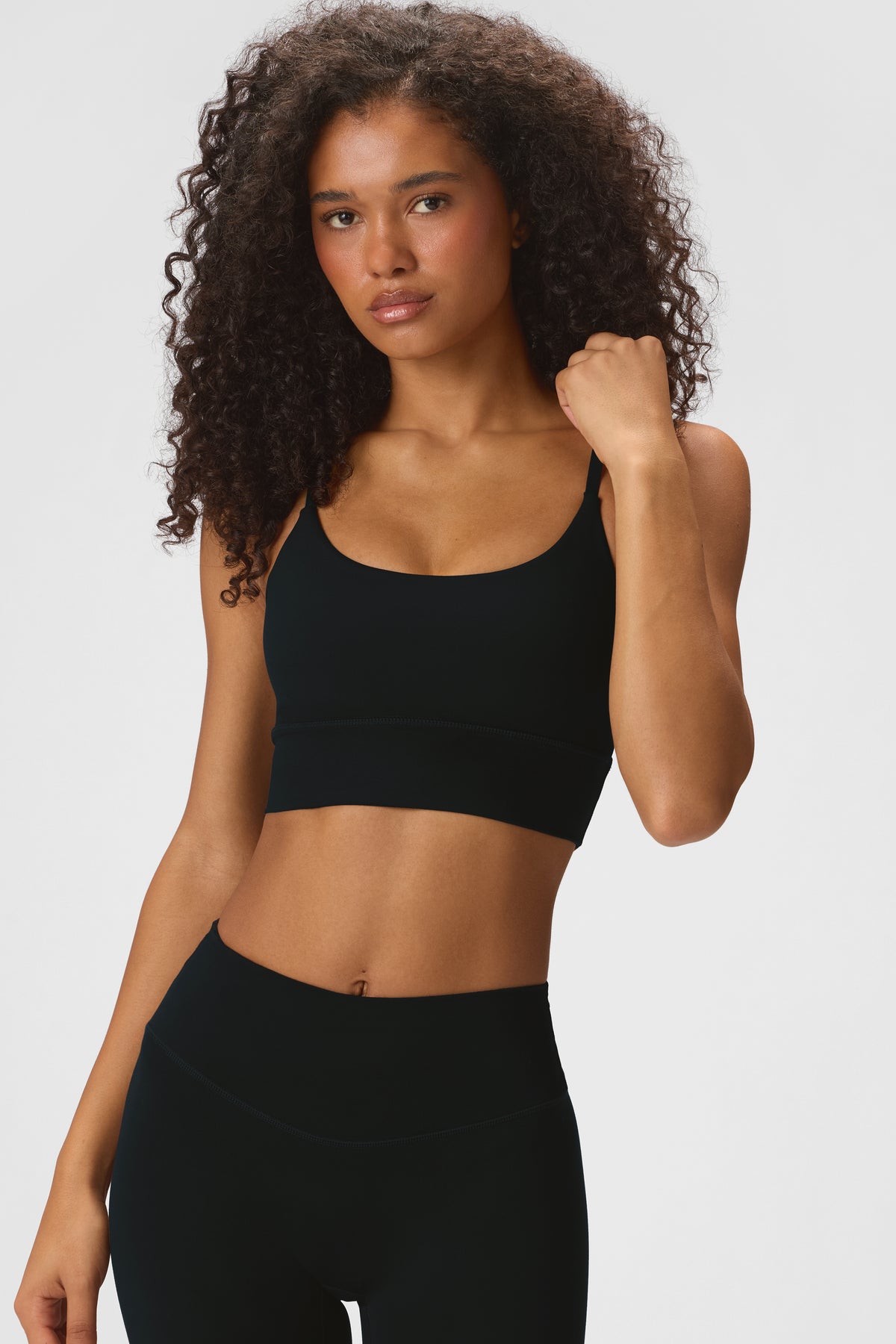 Soft Active High-Impact Sports Bra in Black - 1