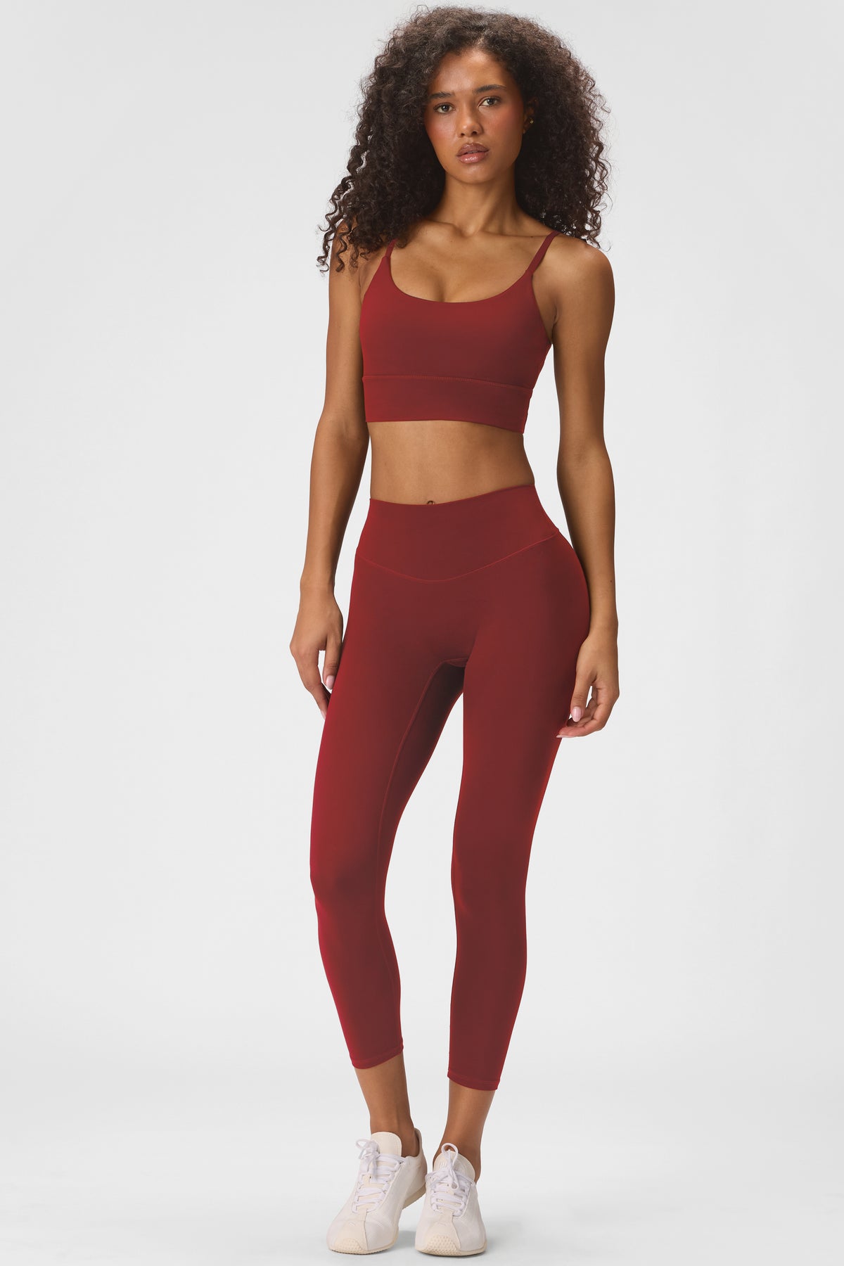 Soft Active High-Impact Sports Bra in Dark Cherry - 2