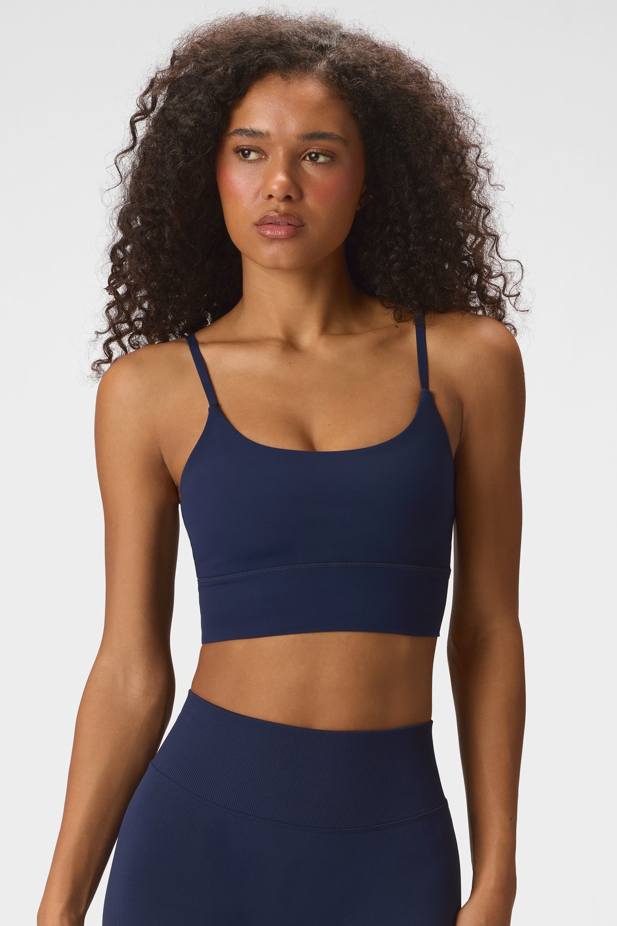 Soft Active High-Impact Sports Bra in Midnight Navy - 1
