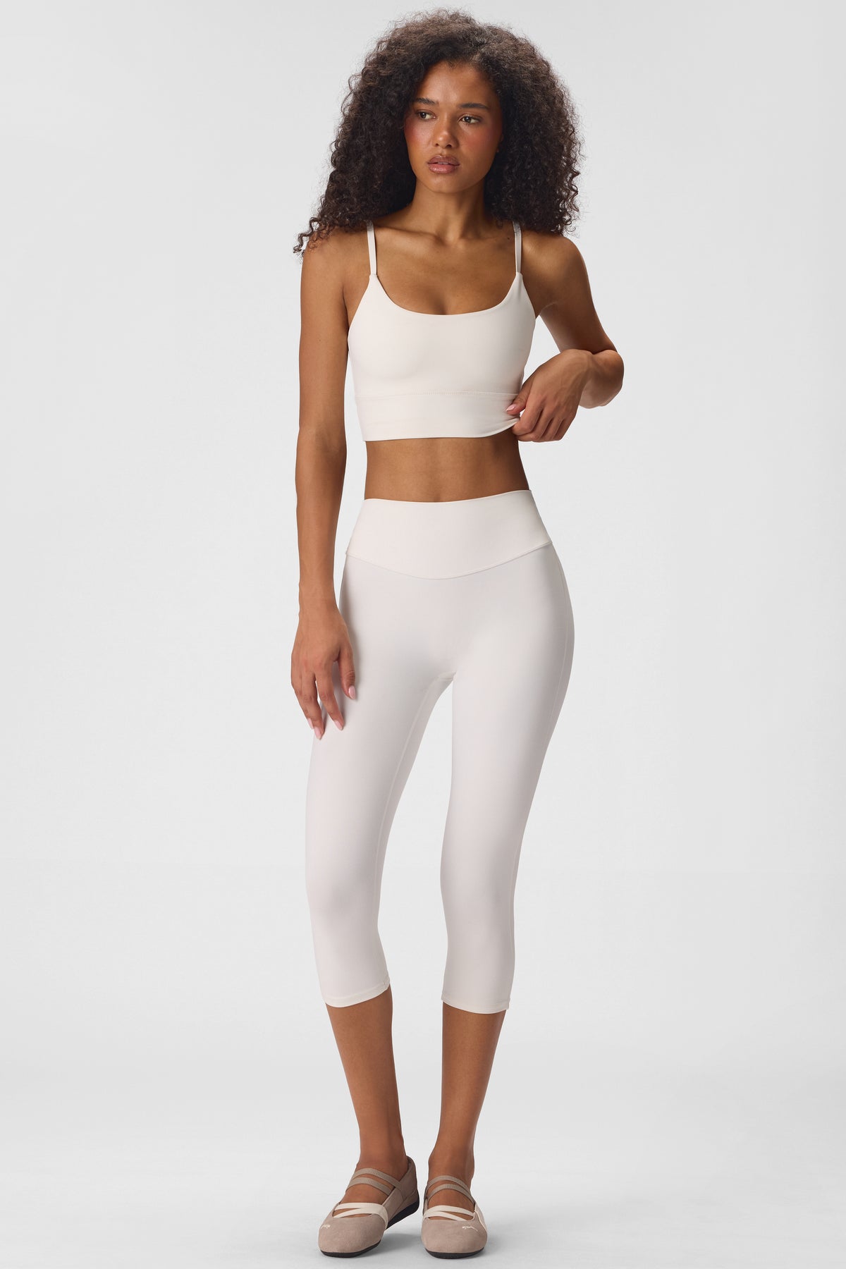 Soft Active High-Impact Sports Bra in Vanilla - 2