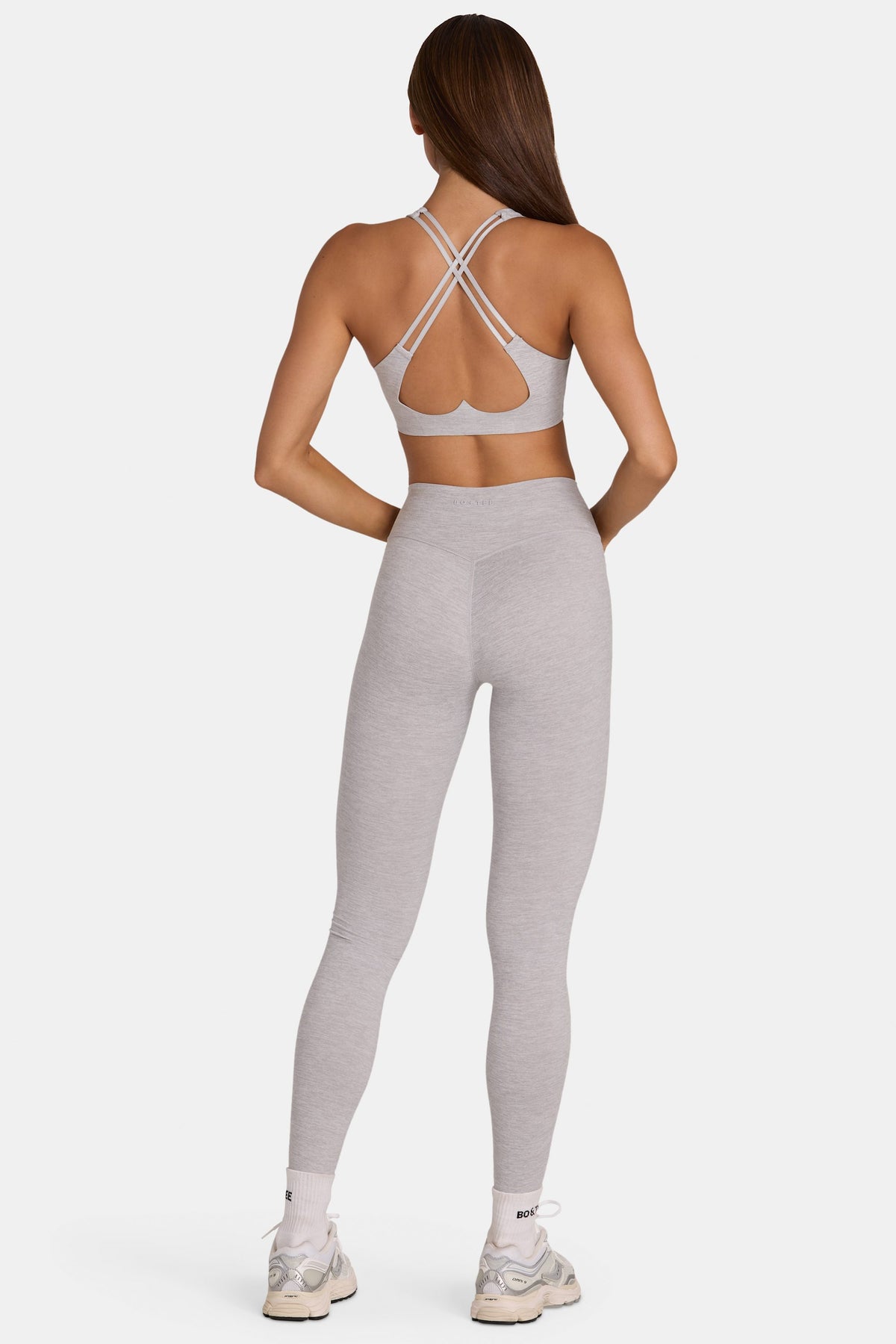 Soft Active Full-Length Leggings in Grey Marl - 2