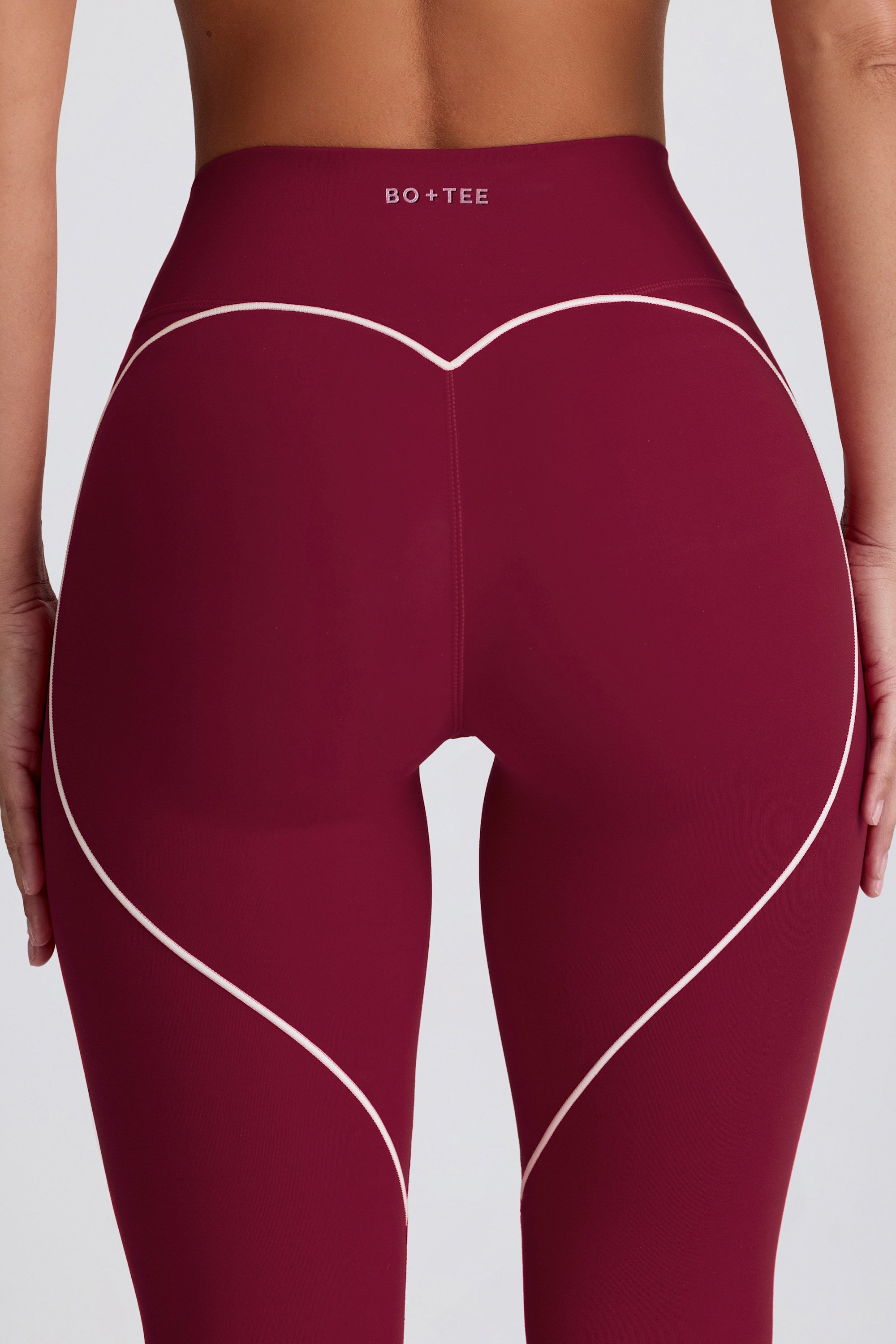 Soft Active Mid-Rise Leggings in Cherry
