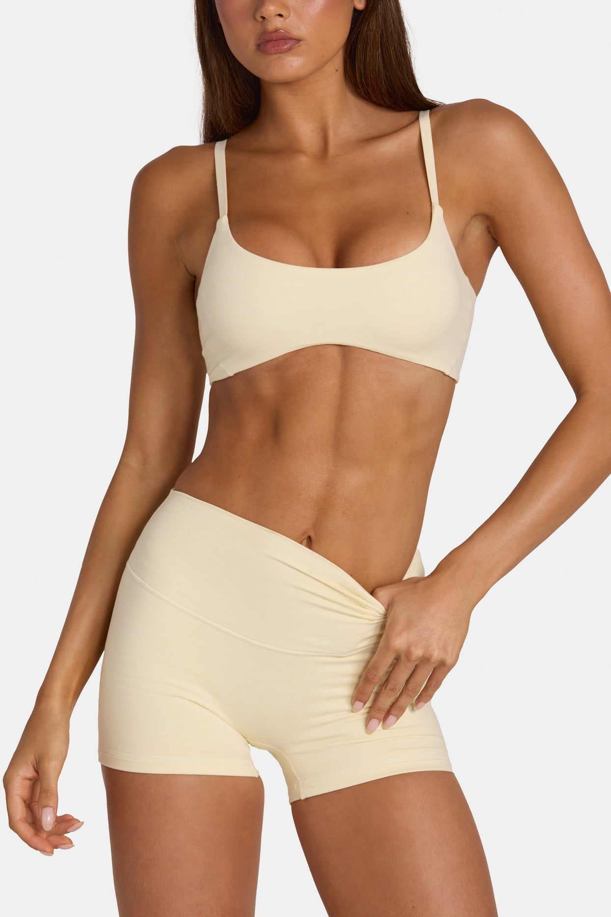 Soft Active Low-Impact Sports Bra in Lemon Marl - 6