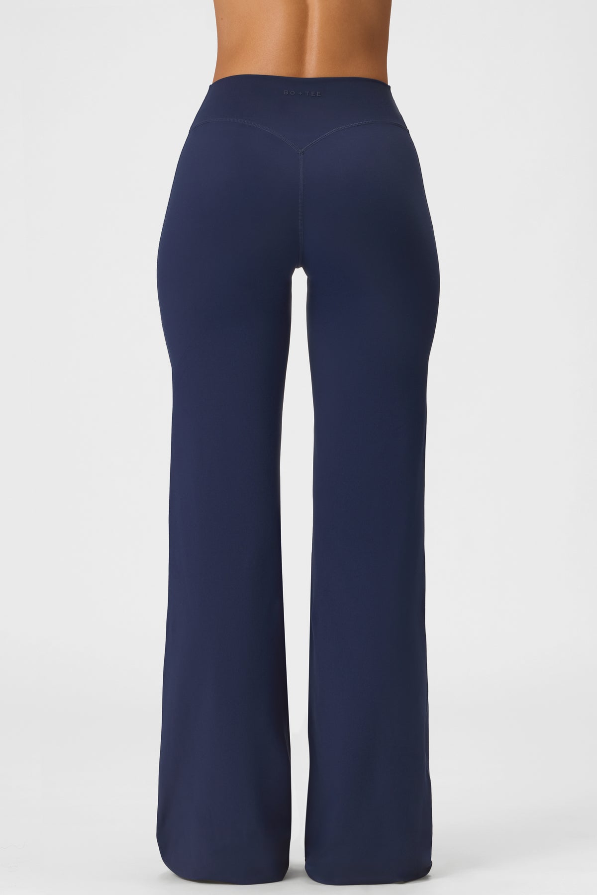 Soft Active Wide-Leg Trousers in Midnight Navy