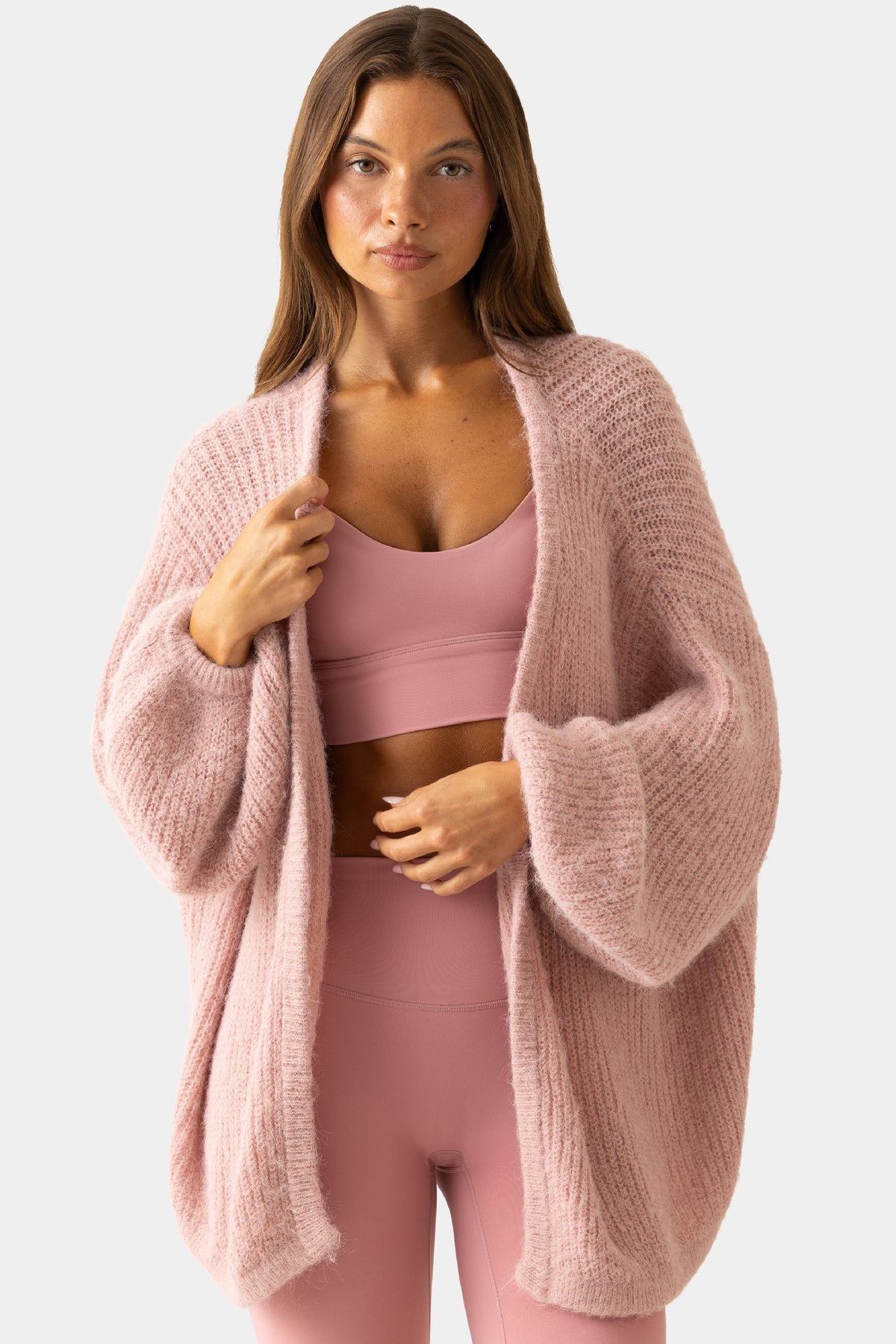 Soft Knit Cardigan in Ballet