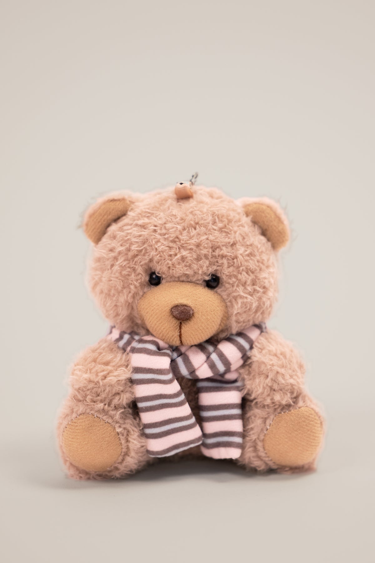 Teddy Keychain in Chestnut Stripe - 2