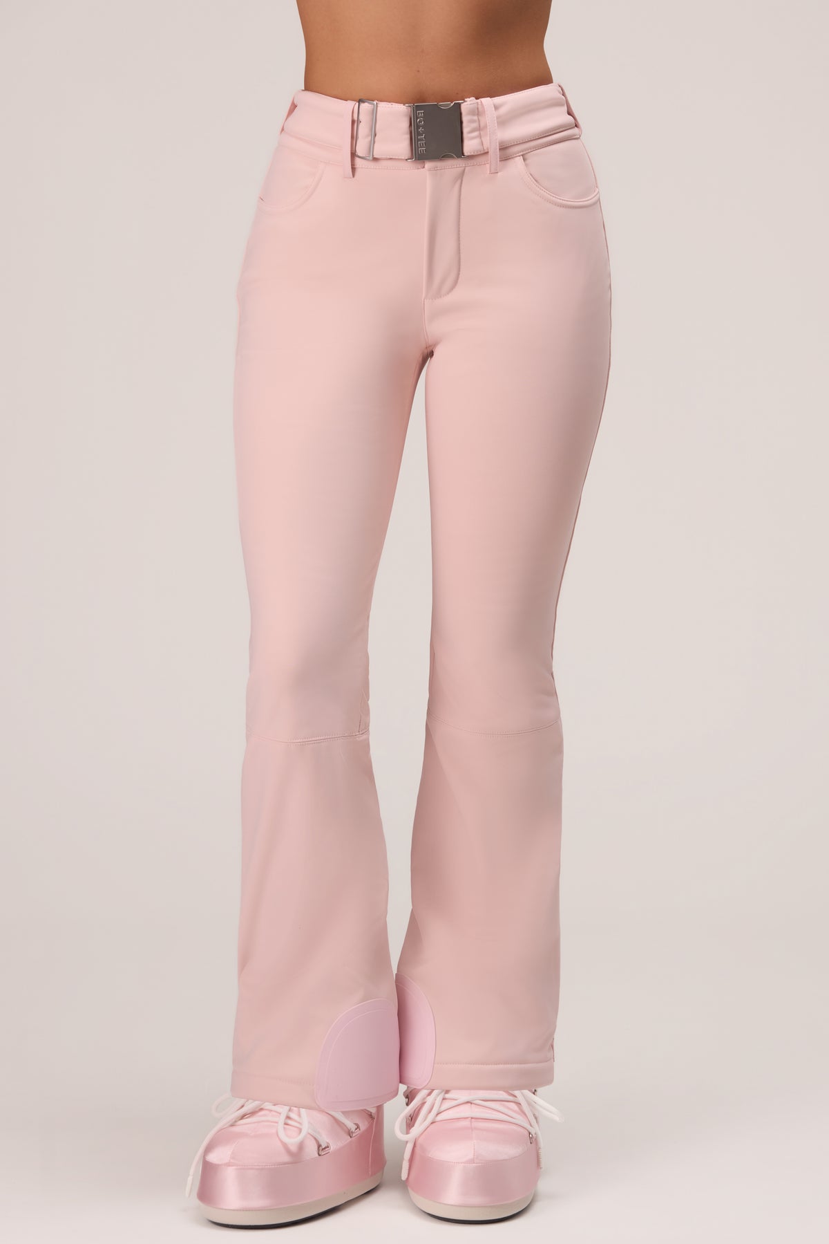 Water Resistant Fitted Salopette in Powder Pink - 2