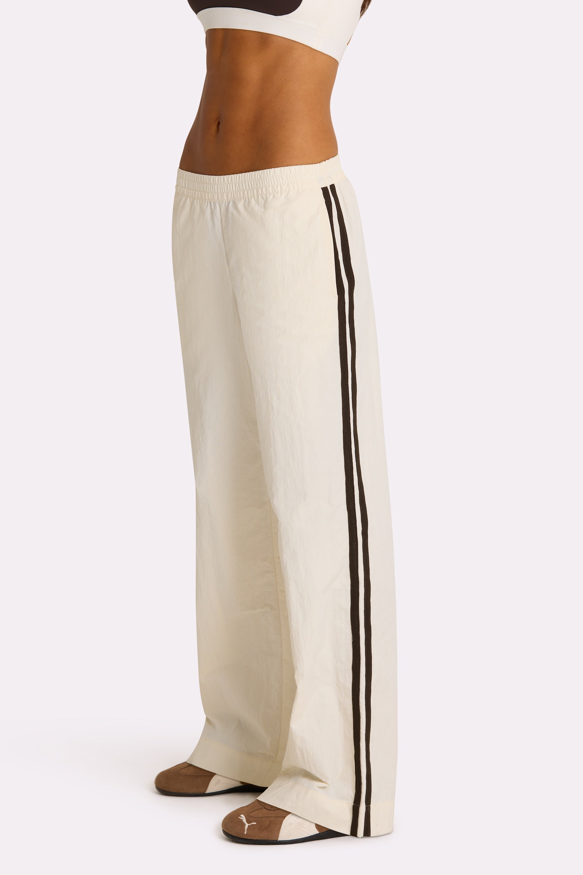 Woven Track Pants in Coconut