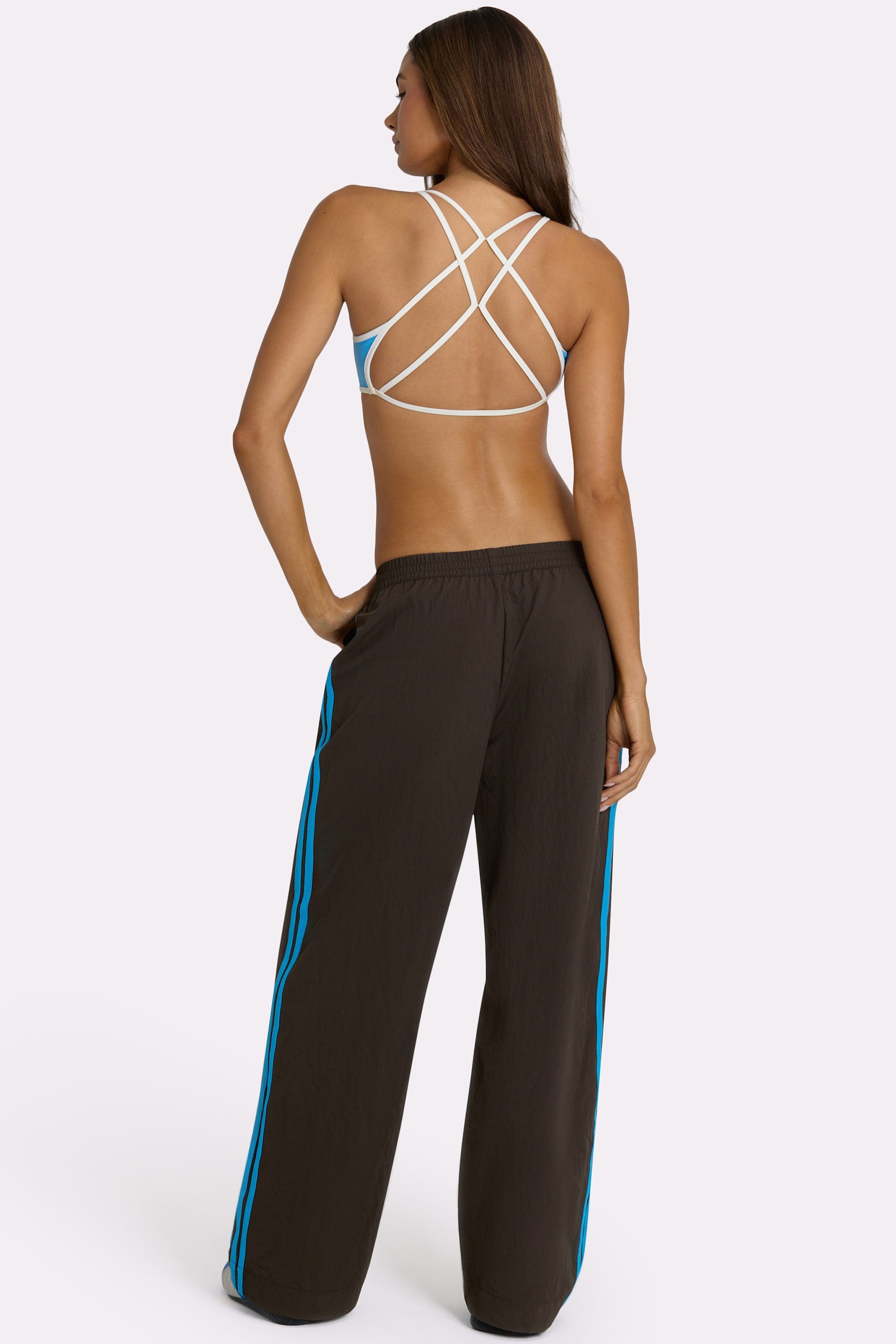 Woven Track Pants in Truffle