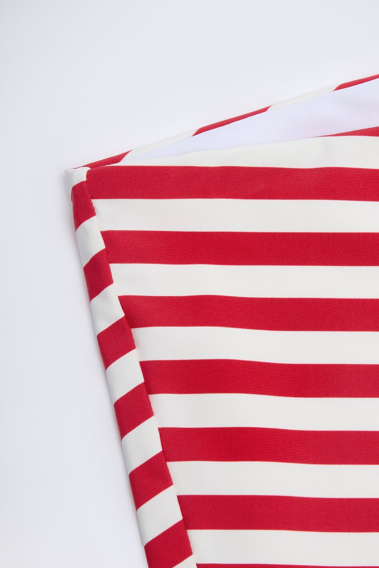 Mid-Rise Hot Pants in Cherry Red Stripe - 5