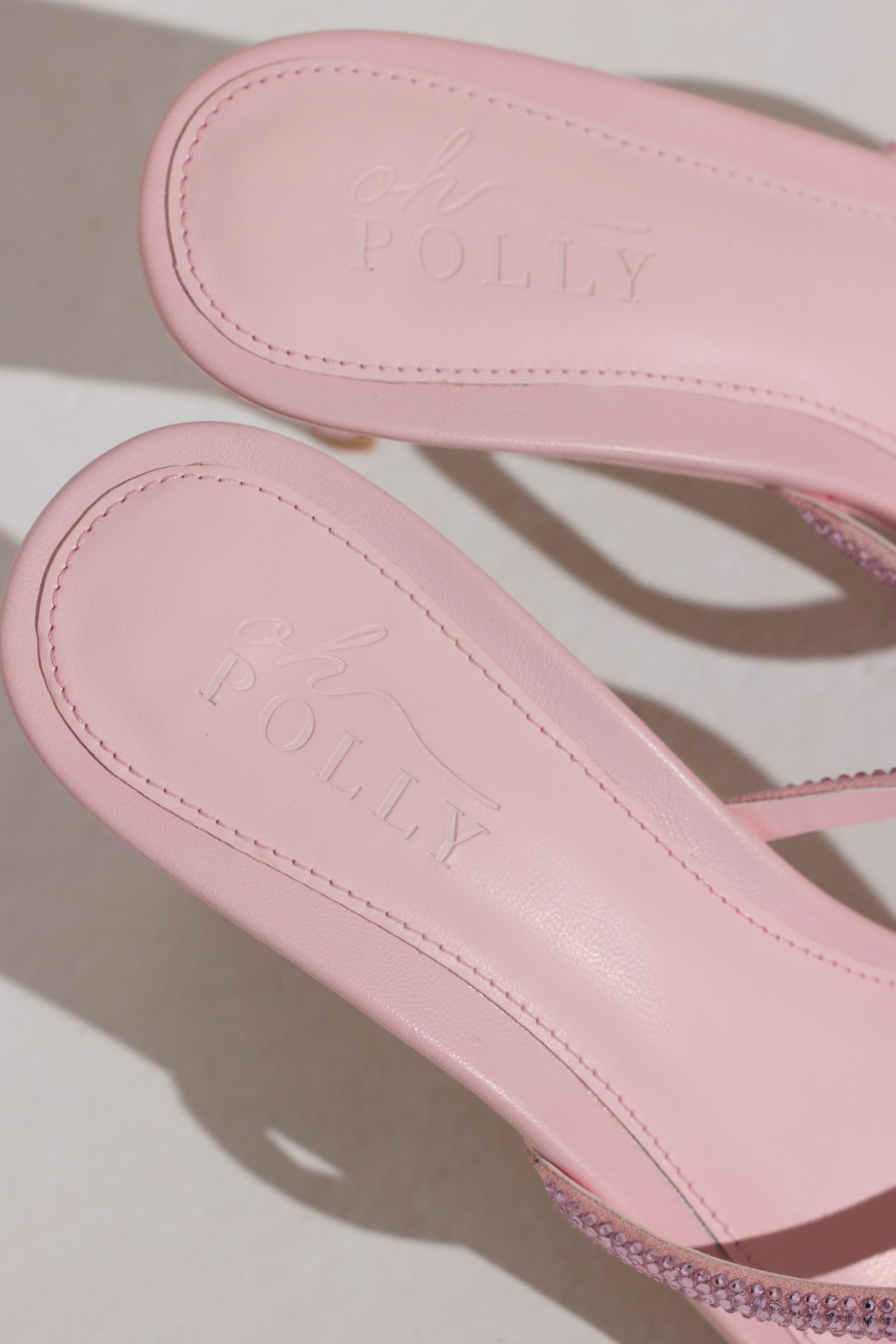 Heeled Sandal in Blush Pink