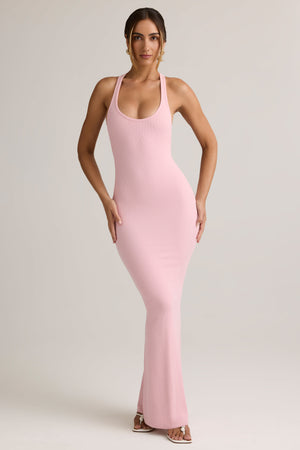 Modal Racerback Maxi Dress in Baby Pink