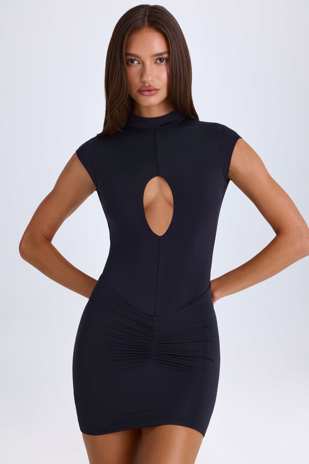 Cut-Out Bodysuit in Black - 6