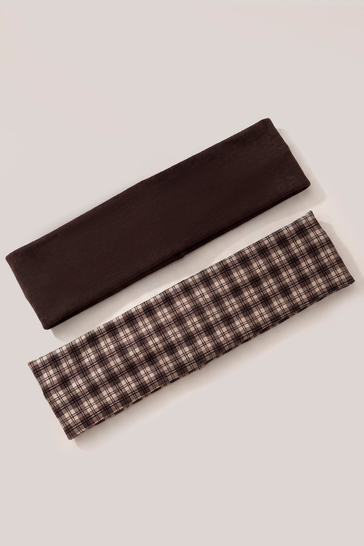 Modal Headband 2-Pack in Square Check Print