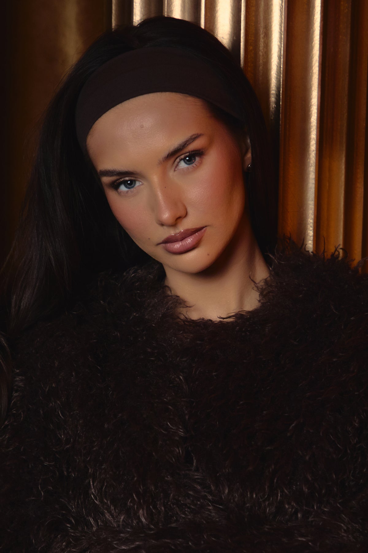 Modal Headband 2-Pack in Square Check Print