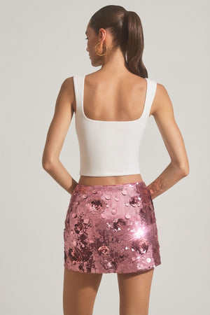 Modal Square-Neck Tank Top in White