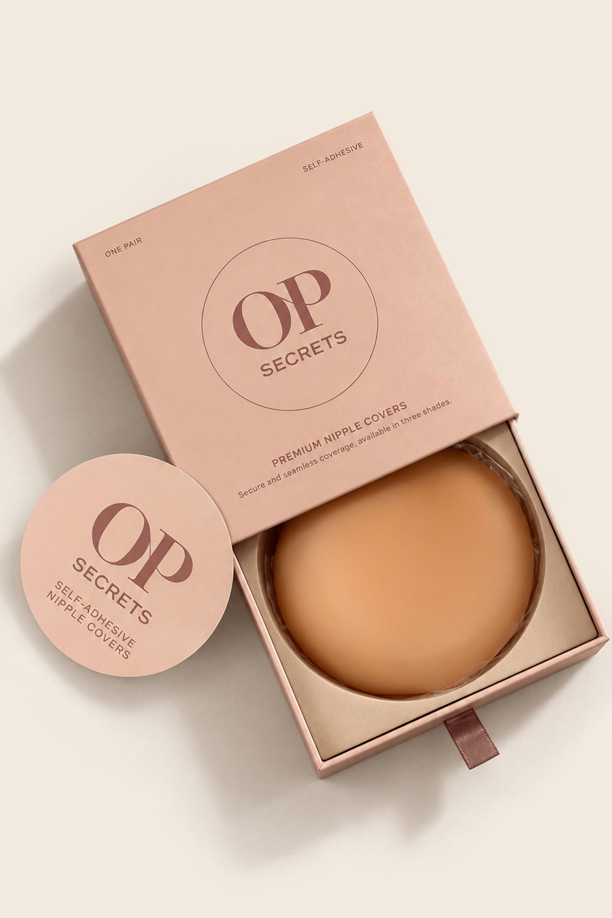 ⁣⁢Brustwarzenabdeckungen in Almond⁤⁣