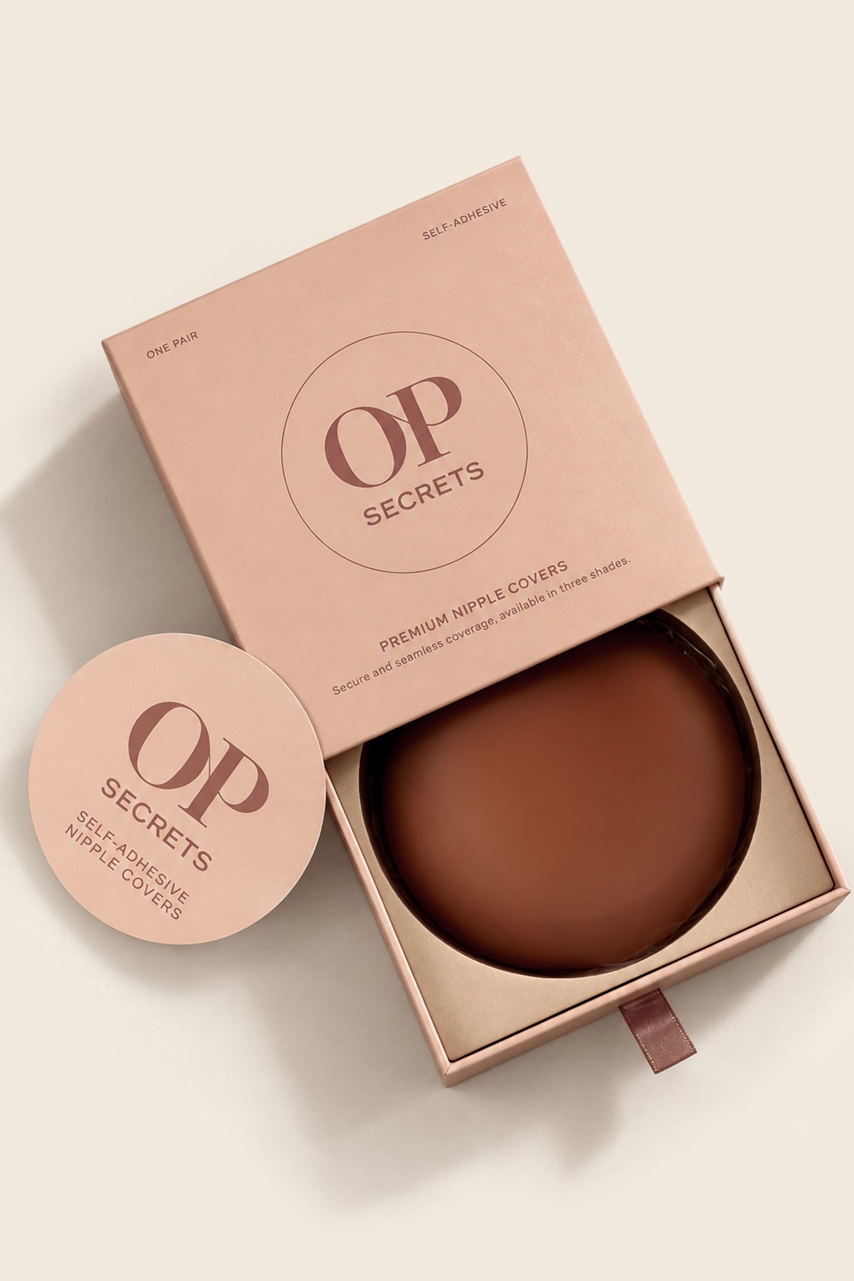 ⁣⁢Brustwarzen-Abdeckungen in Chestnut⁤⁣