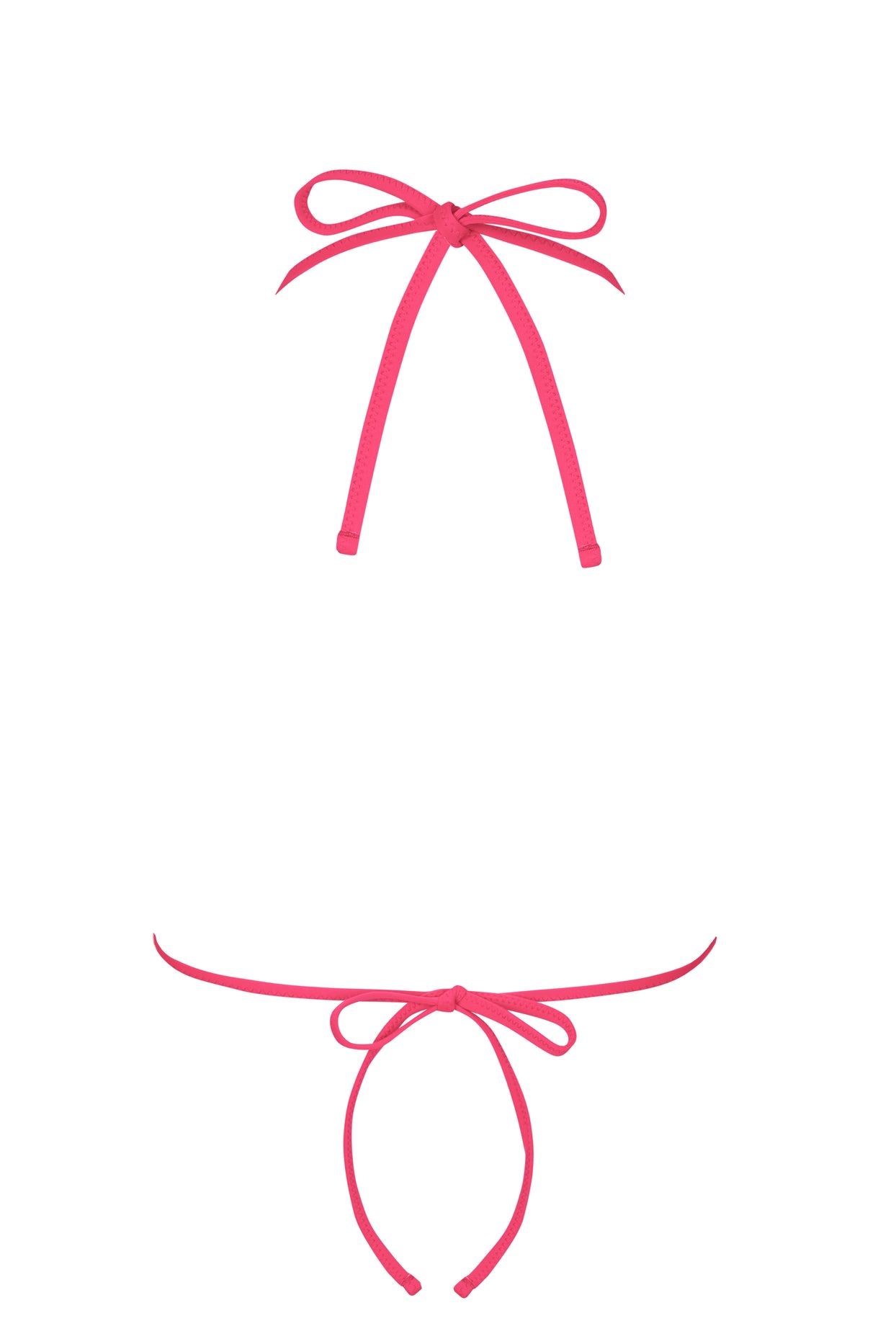 Triangle Bikini Top in Raspberry - 6