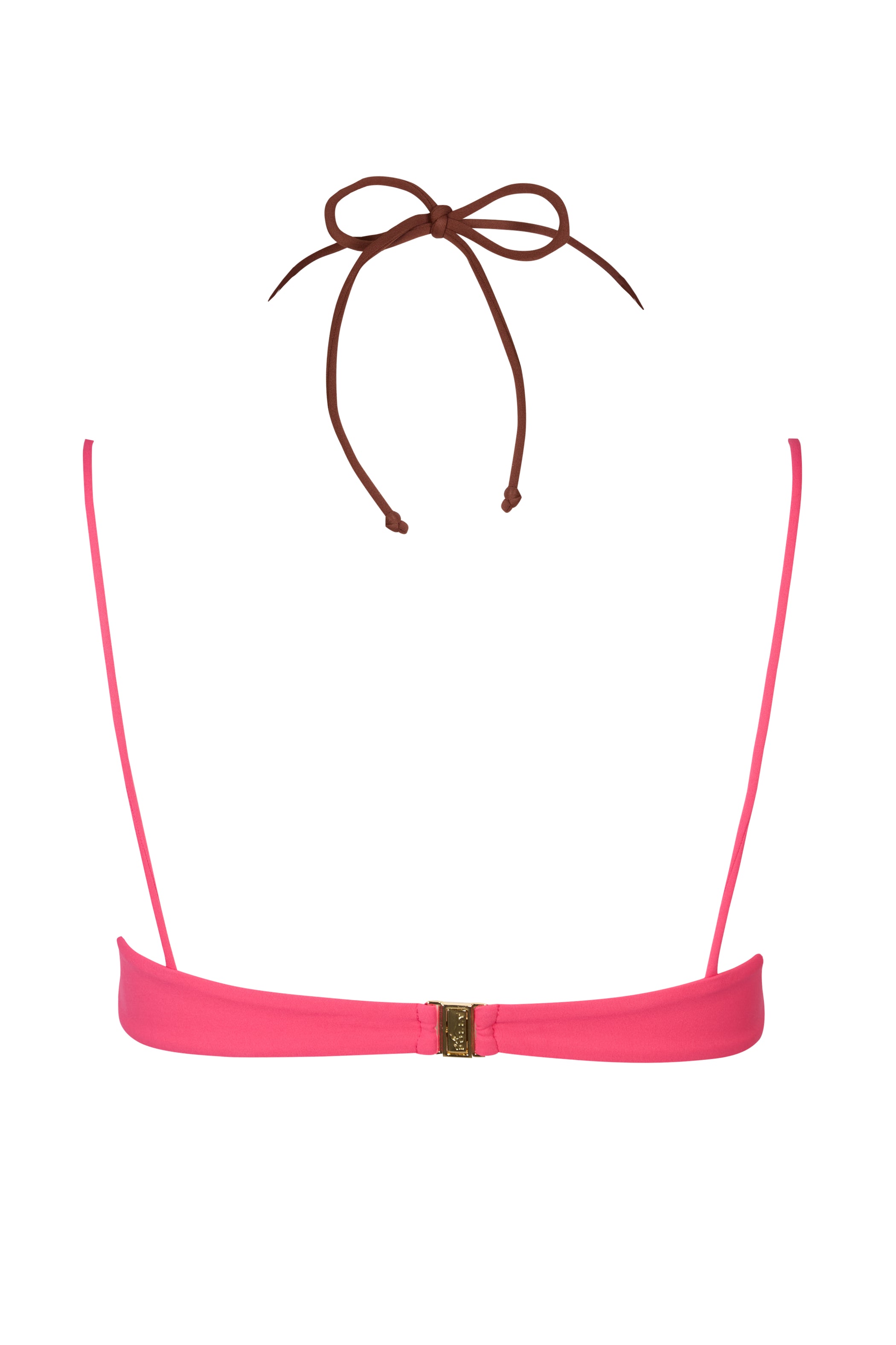 Layered Bikini Top in Pink Contrast