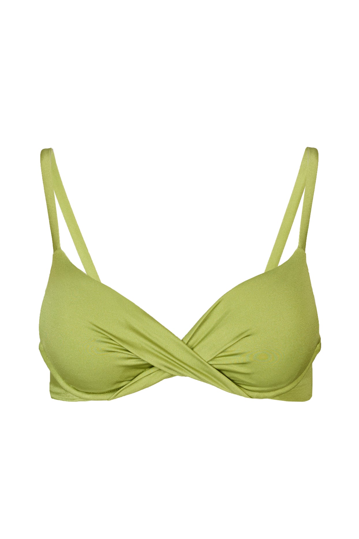 Underwired Bikini Top in Olive - 4