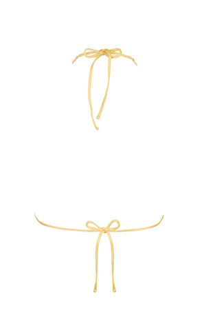 Triangle Bikini Top in Lemon