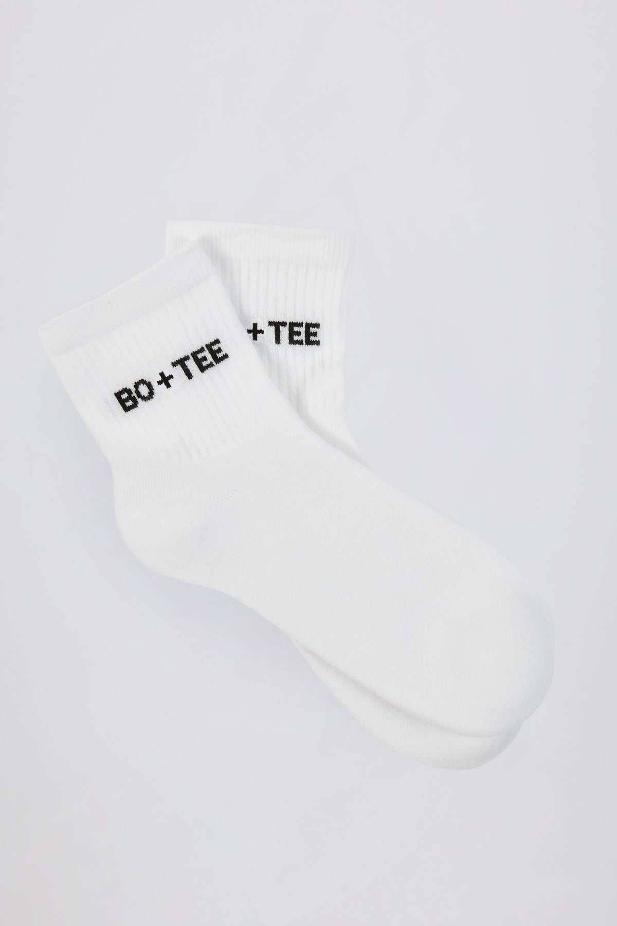 Ribbed Crew Sock Bundle in White