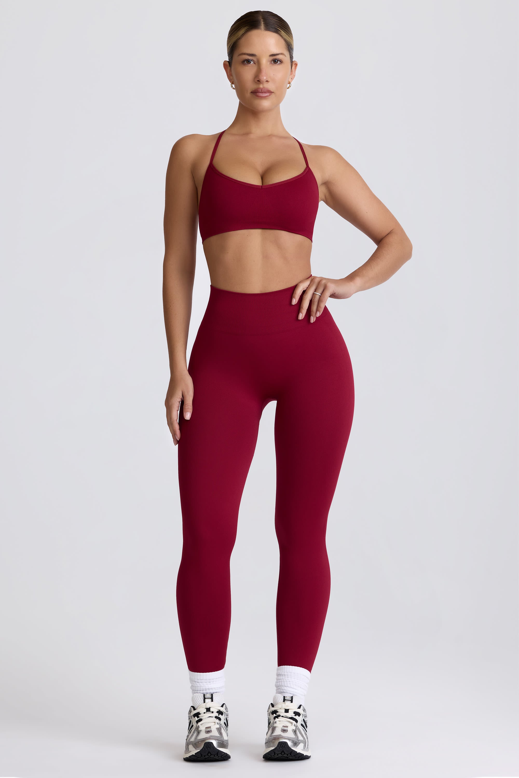 Super Sculpt Seamless Leggings in Cherry