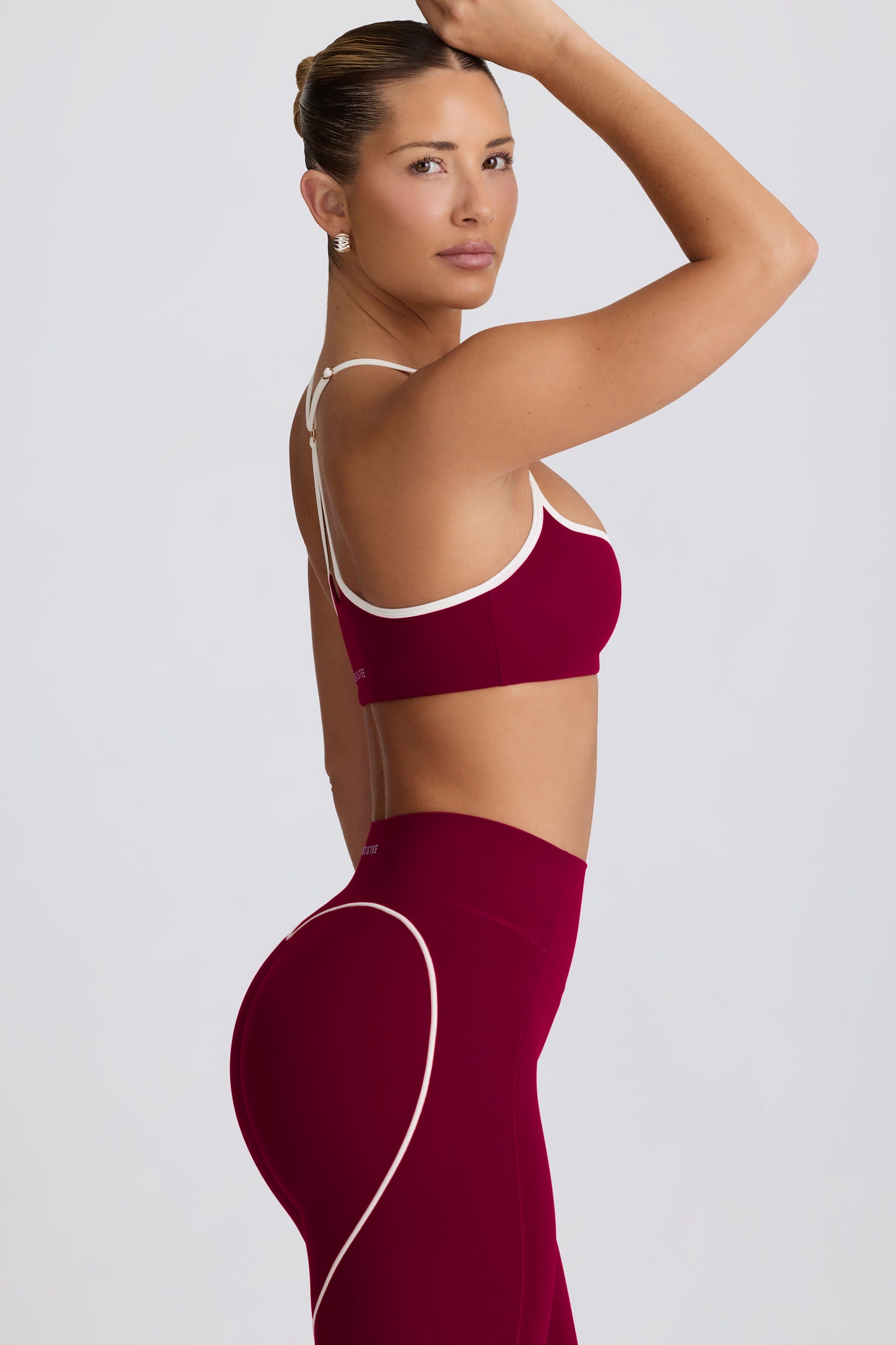 Sweetheart Neck Corset Backless Sports Bra