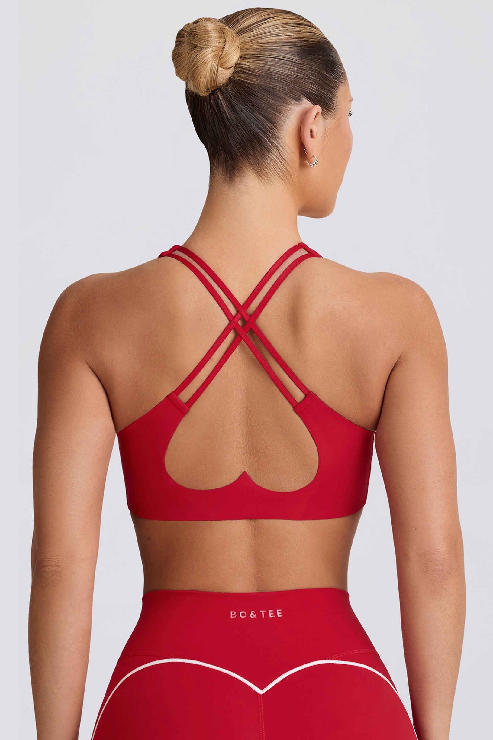 Soft Active Low-Impact Sports Bra in Hot Red - 1
