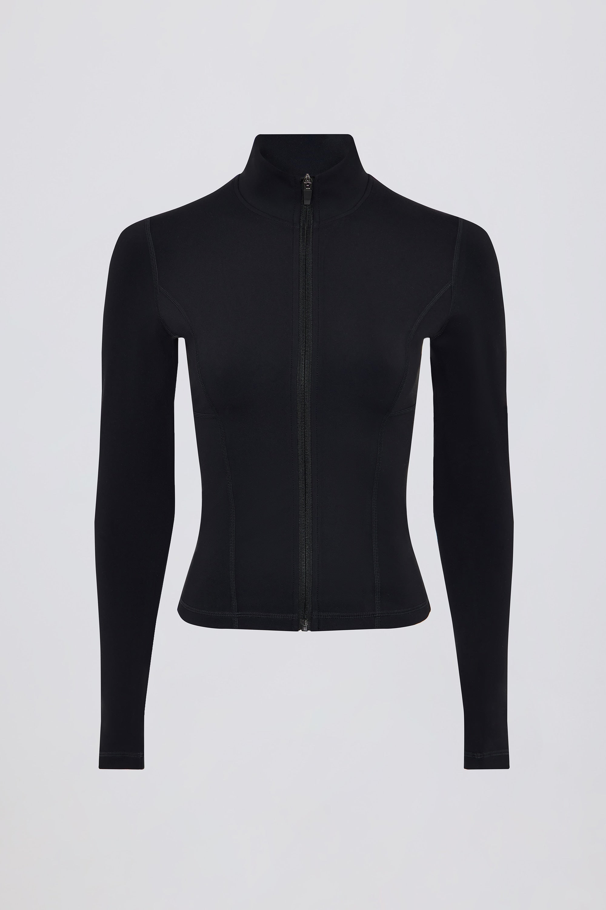 Rally Zip Up Jacket With Side Pockets in Black | Oh Polly