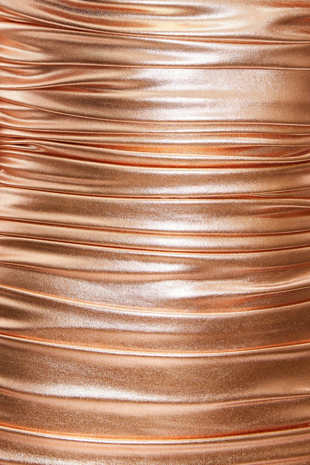 Spellbound Holographic Ruched Bodycon Mini Dress in Gold - 10