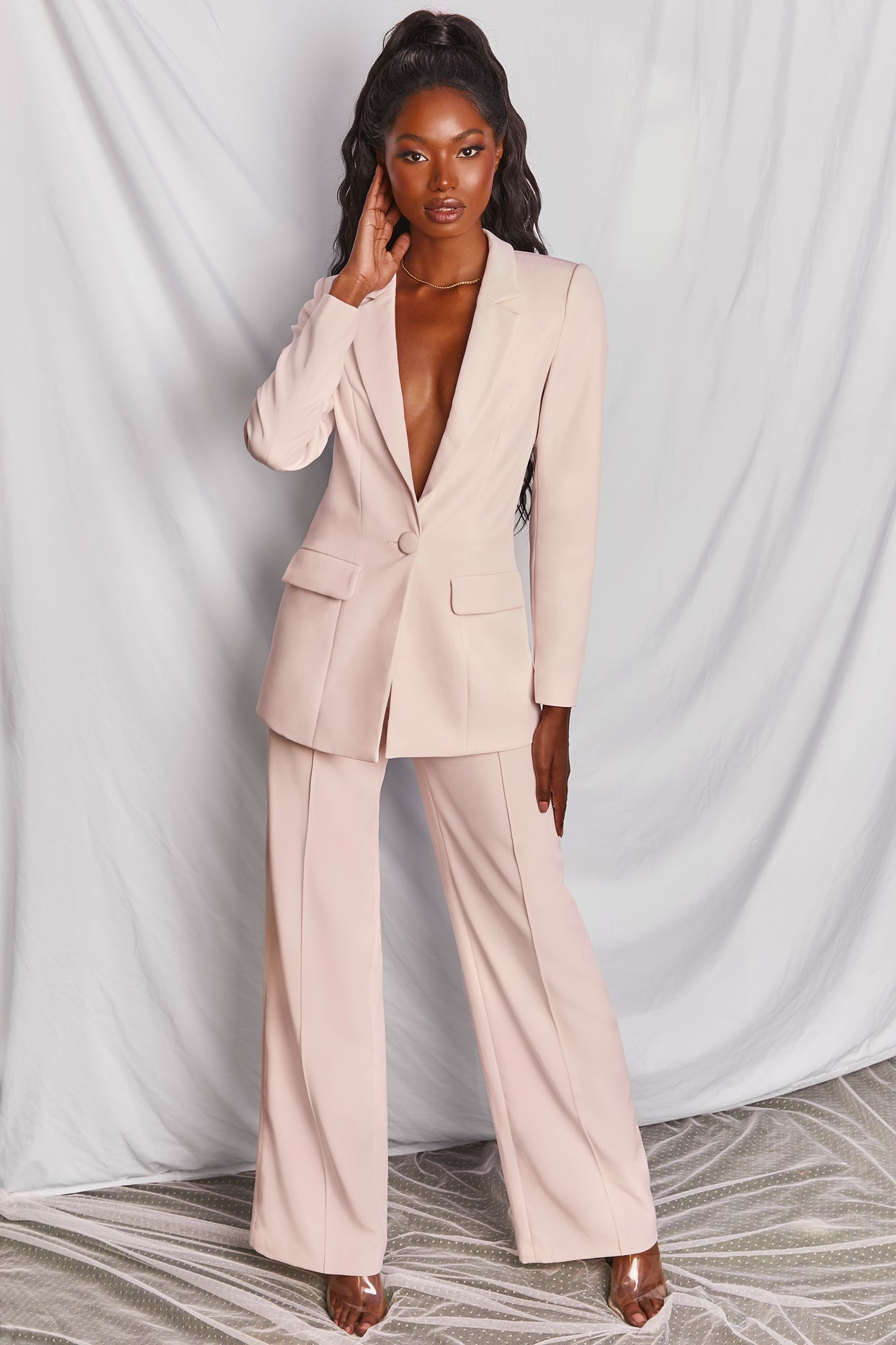 Power House Oversized Blazer in Pink | Oh Polly
