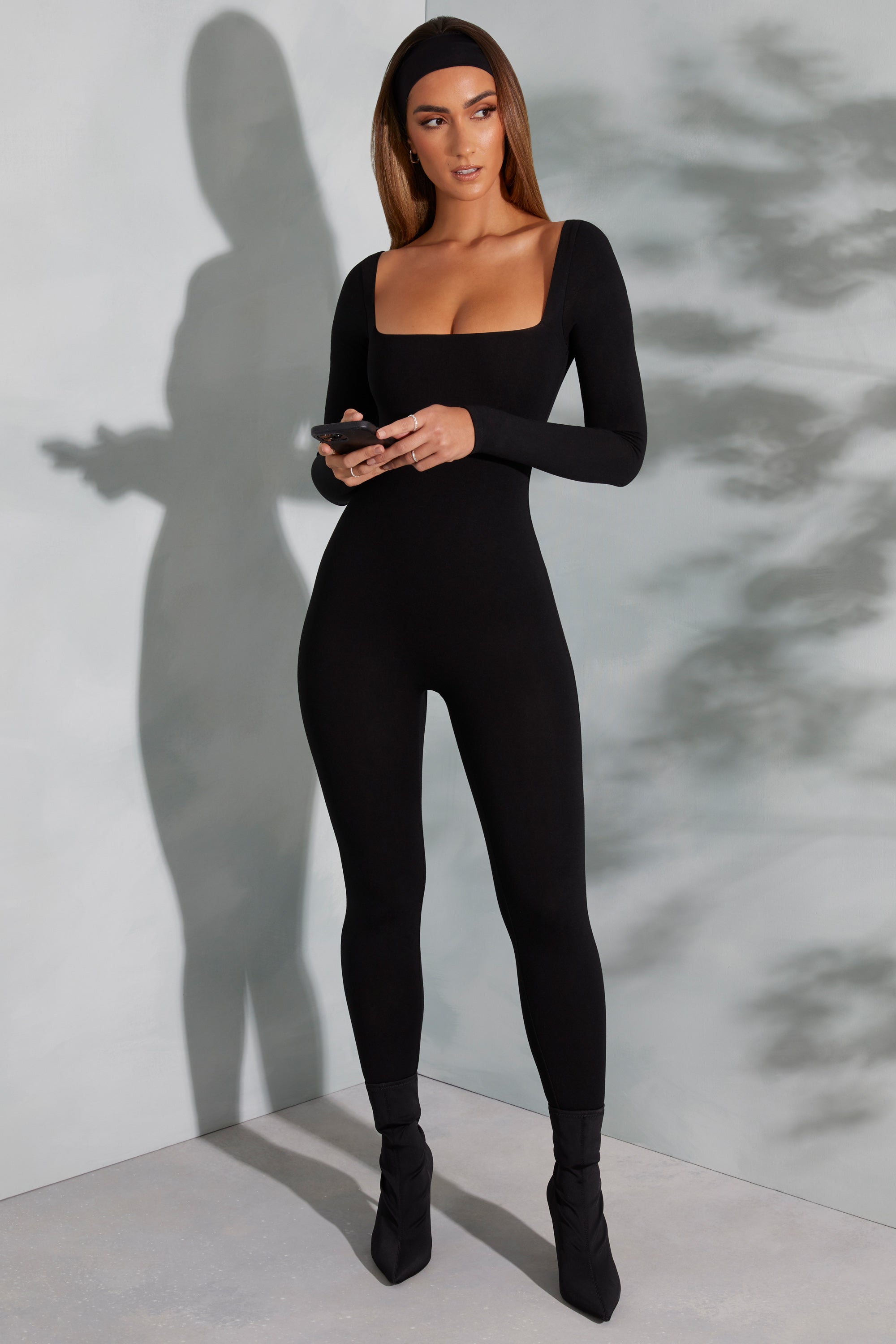 FQLWL Streetwear Bodycon Rompers Womens Jumpsuits Soild Long Sleeve  Jumpsuits One Piece Outfits Black Brown Jumpsuit Women 2022 - AliExpress