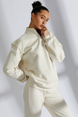Fleece Sweatshirt in Ivory