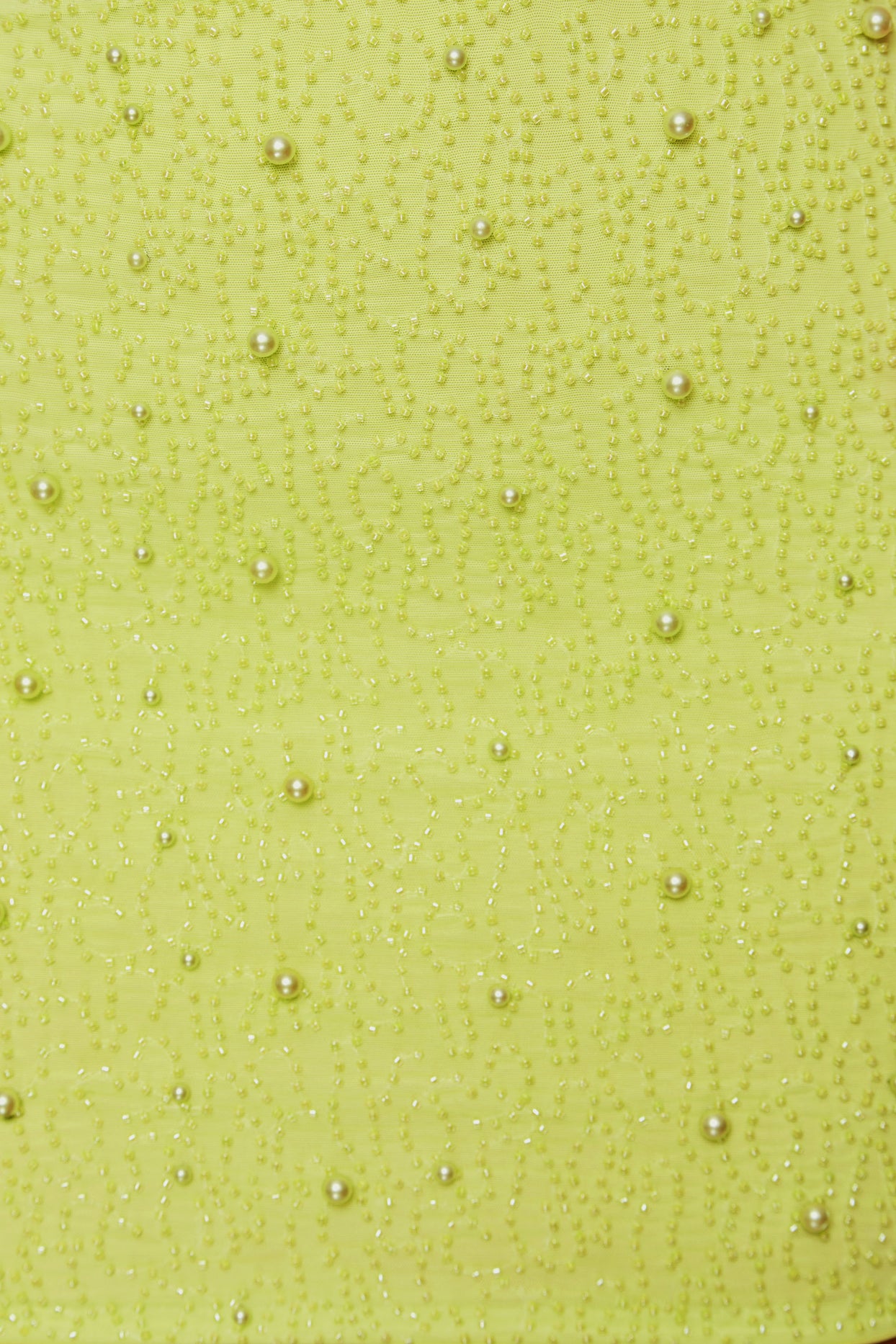 Mini-robe découpée à col licou en citron vert