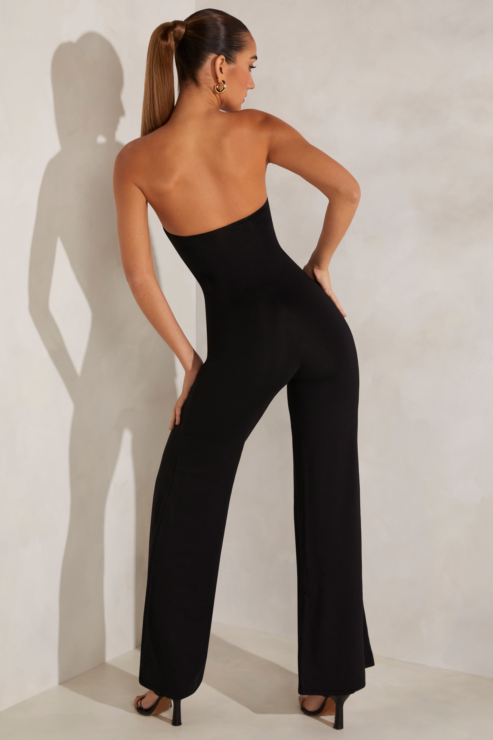 Lulus Ready To Impress Hot Pink Strapless Tie-Front Wide-Leg Jumpsuit worn  by Jennifer Pedranti as seen in The Real Housewives of Orange County  (S17E02) | Spotern