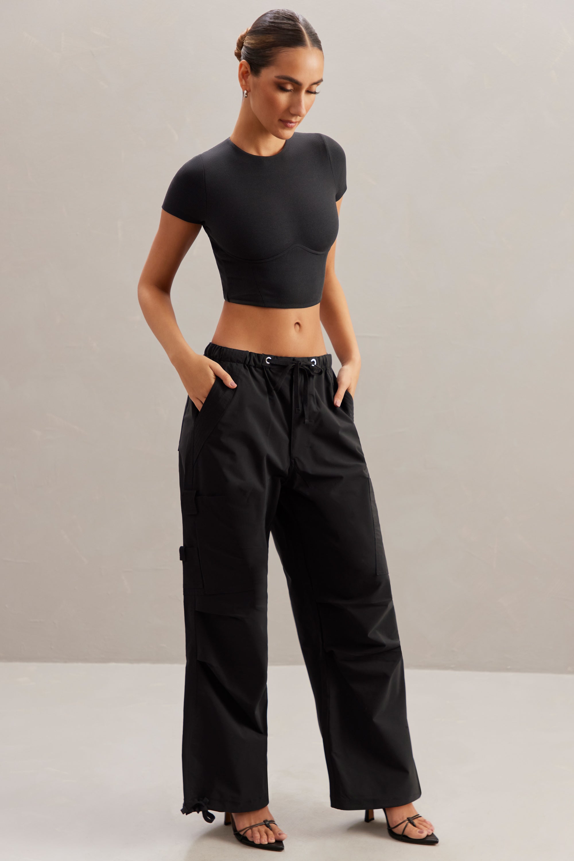 Flounce London Tall wide leg pants with gold button detail in red  ASOS   Cropped wide leg trousers Tall wide leg trousers Tall wide leg pants