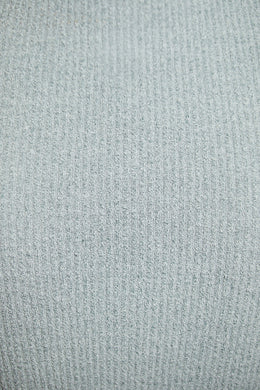 Asymmetric Long Sleeve Crop Top in Mint