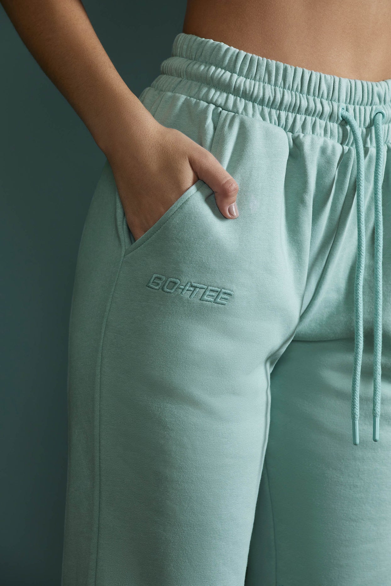 Healthy Jogger Bottoms in Sage | Oh Polly