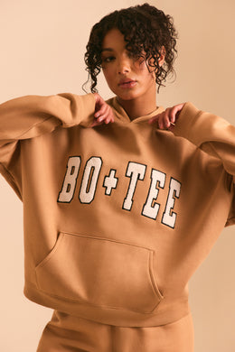 Off Duty Oversized Hooded Sweatshirt in Chestnut | Oh Polly