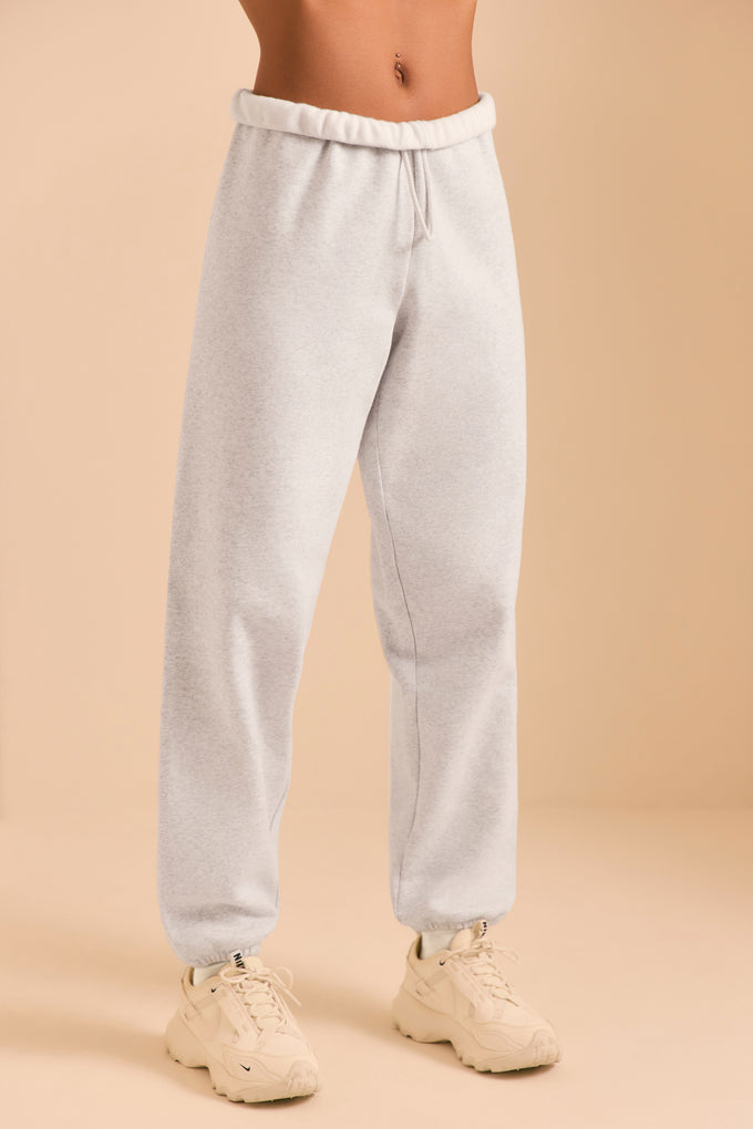 Petite - Pantalon de jogging coupe décontractée en gris chiné