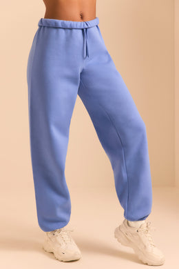 Pantalon de jogging coupe décontractée en bleu céruléen