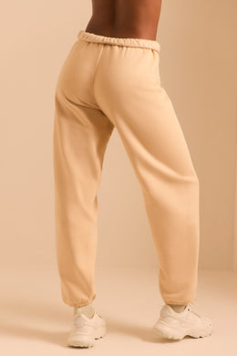 Petite Relaxed Fit Joggers in Sand