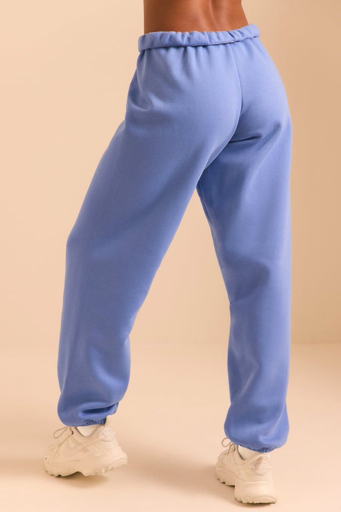 Relaxed Fit Joggers in Cerulean Blue