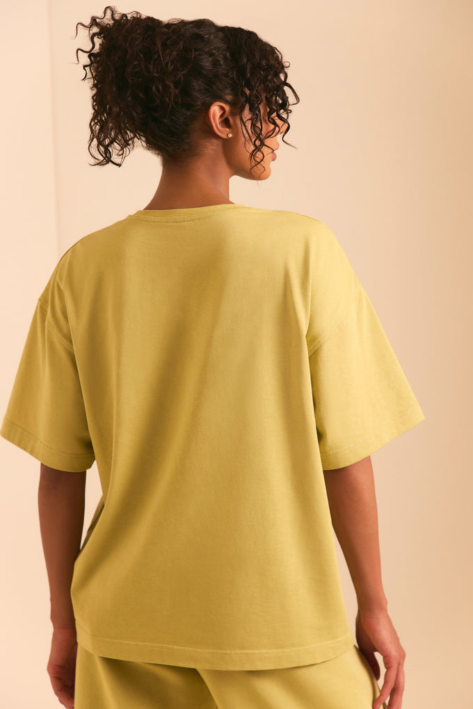 Oversized Short Sleeve T-Shirt in Matcha Green